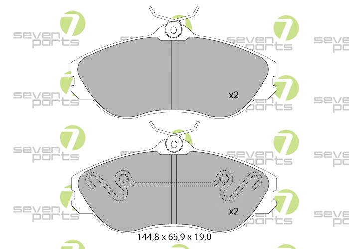 Bremsbeläge für AUDI 80(8C,B4)2.8I/AVANT91 95AUDI 80 QUATTRO (8C)2.6I,