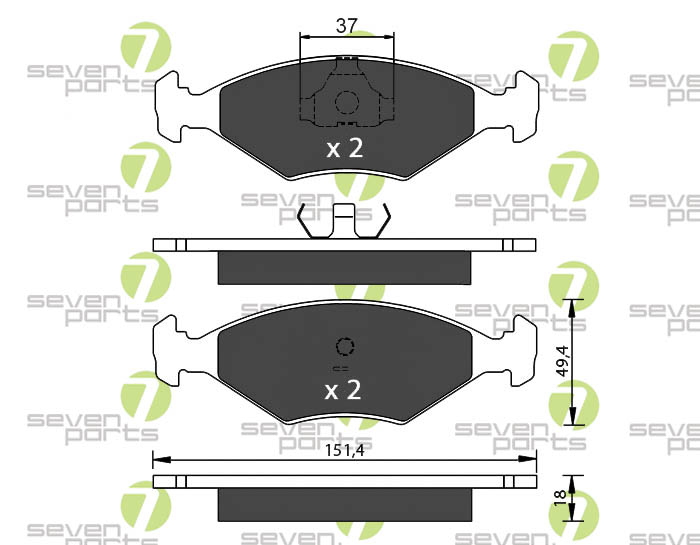 Bremsbeläge für FIAT DUNA FIAT FIORINO FIAT PALIO