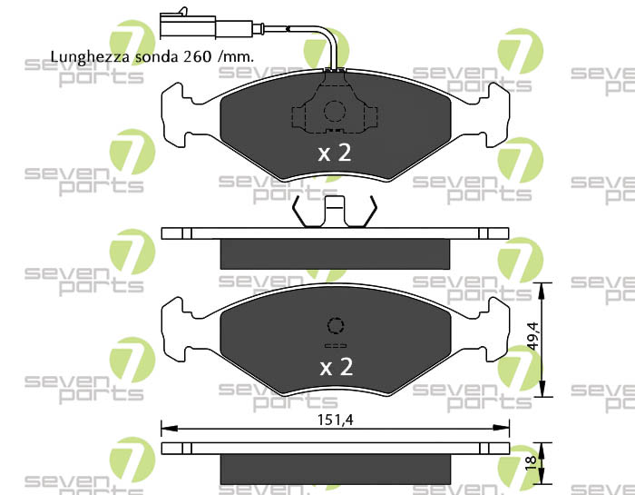 Bremsbeläge für FIAT PALIO FIAT SIENA