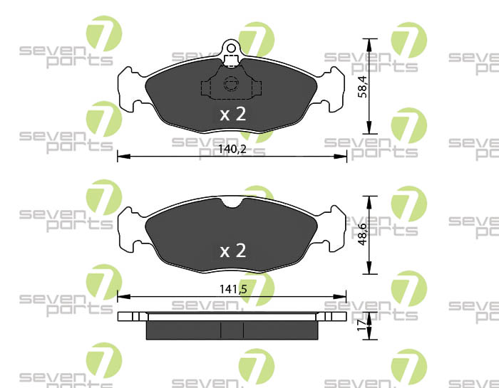 Bremsbeläge für DAEWOO NEXIA OPEL ASTRA-VECTRA OPEL CORSAA-B-TIGRA