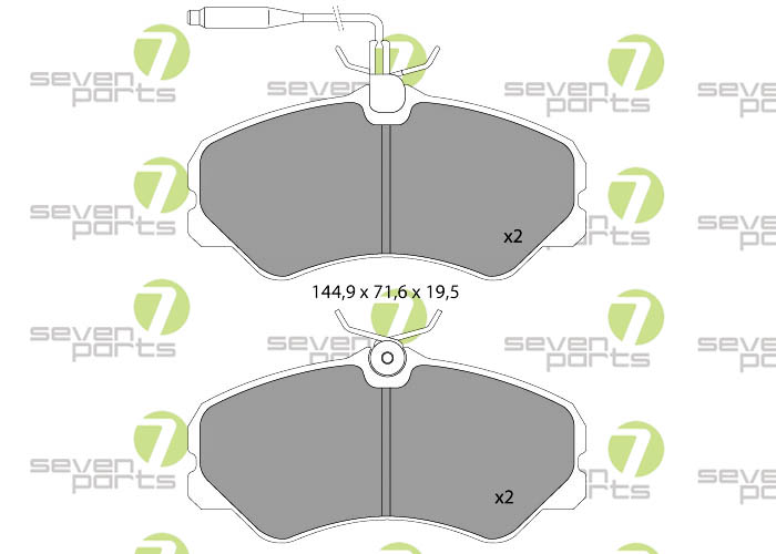 Bremsbeläge für CITROEN C25 FIAT DUCATO MAXI PEUGEOT J5