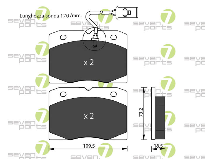 Brake Shoe Set Parking Brake A.b.s. 9261 for Hummer Rear Axle