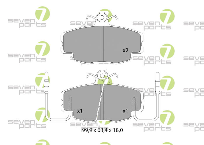 Bremsbeläge für PEUGEOT 205-309RENAULT ALPINE-CLIO-ESPACERENAULT EXPRESS