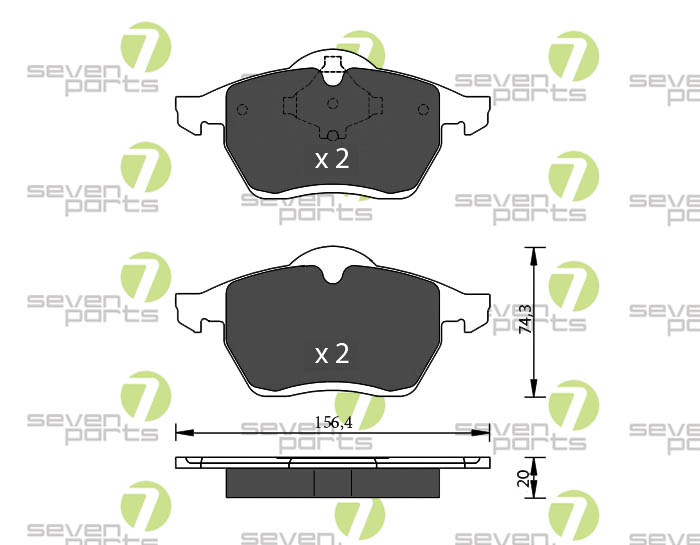 Bremsbeläge für AUDI A4-A4 QUATTRO FORD GALAXY