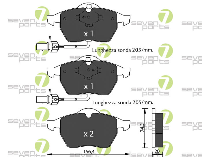 Bremsbeläge für AUDI A4 AUDI A6