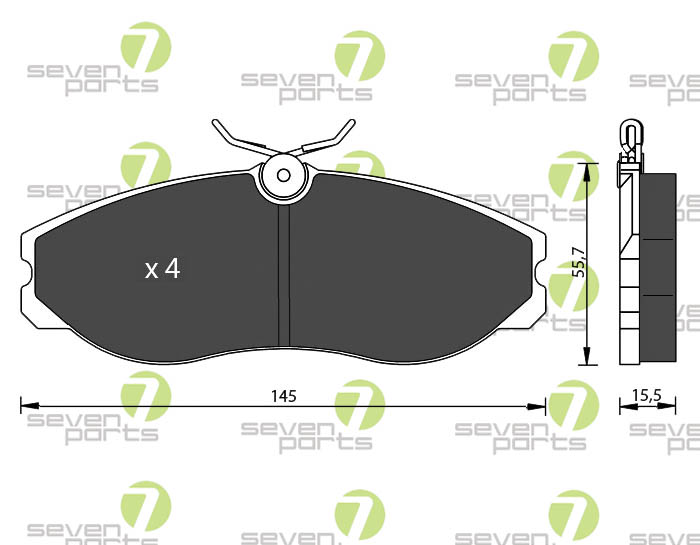 Bremsbeläge für FORD MAVERICK93 98NISSAN SERENA(C23)92 09NISSAN TERRANOI