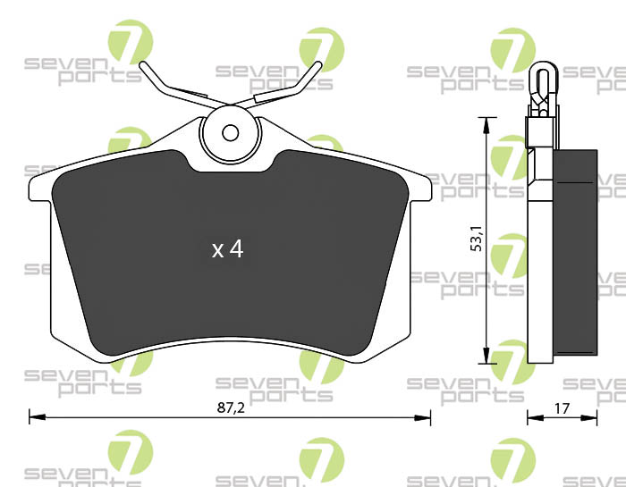 Bremsbeläge für FORD GALAXY SEAT LEÒN-ALHAMBRA