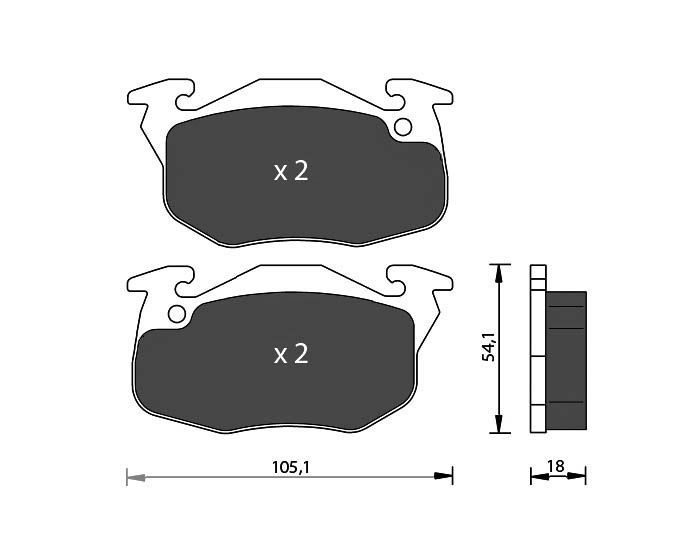 Bremsbeläge für CITROEN SAXO