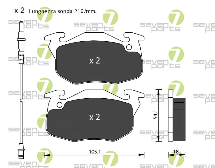 Bremsbeläge für PEUGEOT 205-305-309-405RENAULT CLIO-ESPACE-EXPRESSRE