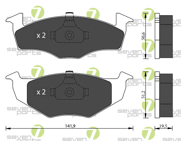 Bremsbeläge für AUDI A3 SEAT CORDOBA-IBIZA