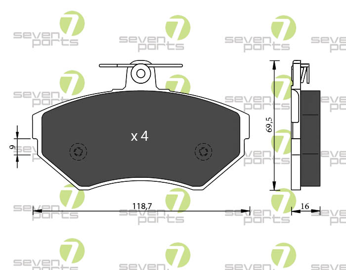 Bremsbeläge für SEAT IBIZA SEAT INCA