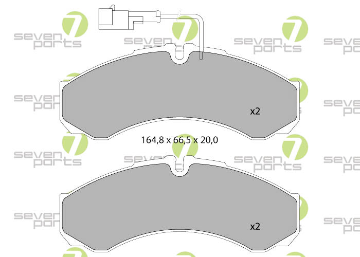 Bremsbeläge für NISSAN CABSTAR45.13,45.1506- RENAULT MAXITY07-