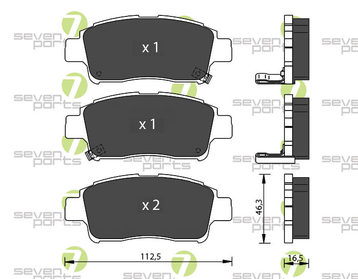 Bremsbeläge für TOYOTA YARIS