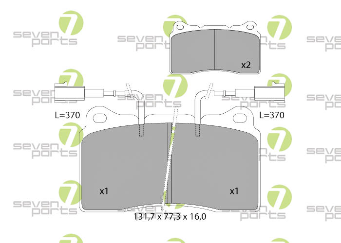 Bremsbeläge für ALFA ROMEO 1561.9JTDCROSSWAGONQ4ALFA ROMEO GT3.2IV624V