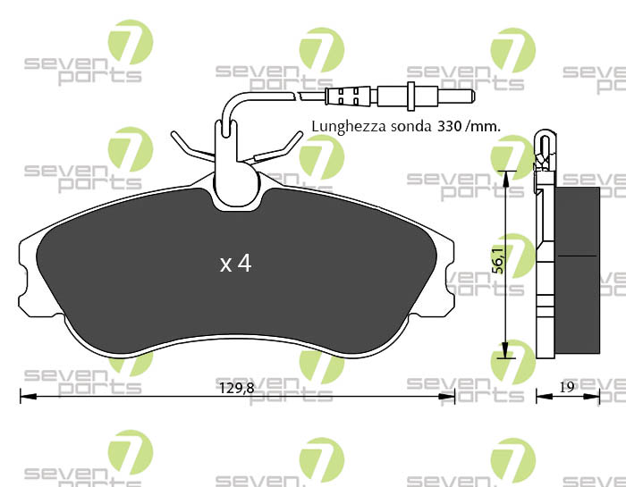 Bremsbeläge für CITROEN BERLINGO96 02CITROEN XSARA 97 00