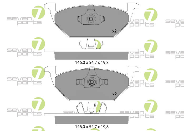 Bremsbeläge für AUDI A1(8X)2010 AUDI A1SPORTBACK (8XA)2011