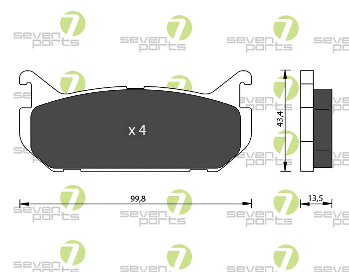 Bremsbeläge für MAZDA 626MAZDA EUNOS-AT