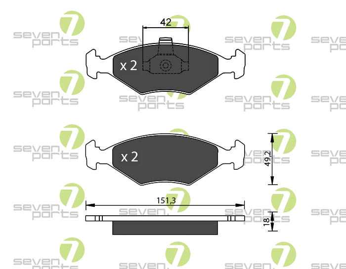 Bremsbeläge für FIAT PALIO FIAT SIENA