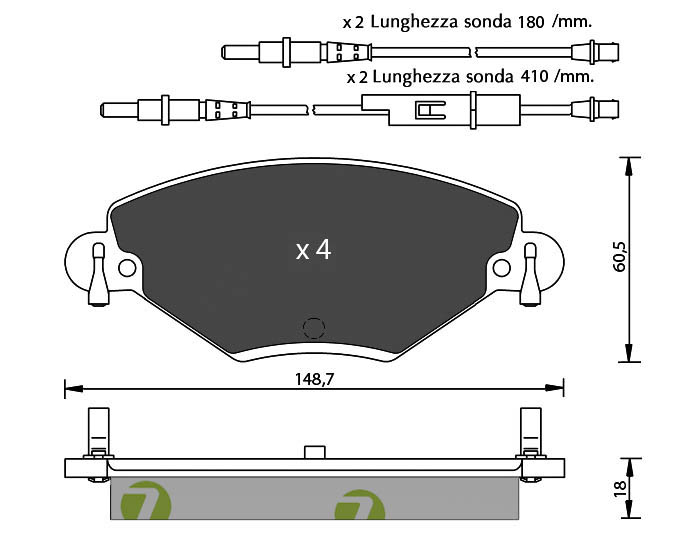 Bremsbeläge für CITROEN C52_0CITROEN C52_016V