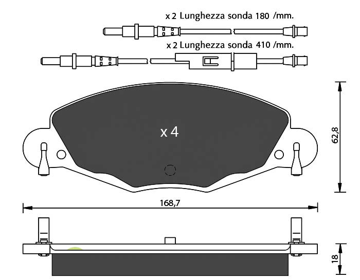 Bremsbeläge für CITROEN C5