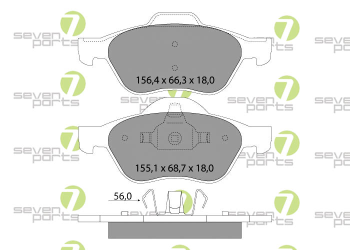 Bremsbeläge für RENAULT LAGUNACOUPÉ(DT0/1)03/12-