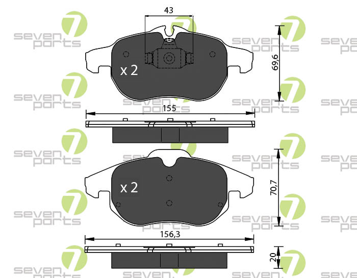 Bremsbeläge für FIAT CROMA2005- OPEL SIGNUM2003-2008