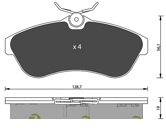 Bremsbeläge für CITROEN C3