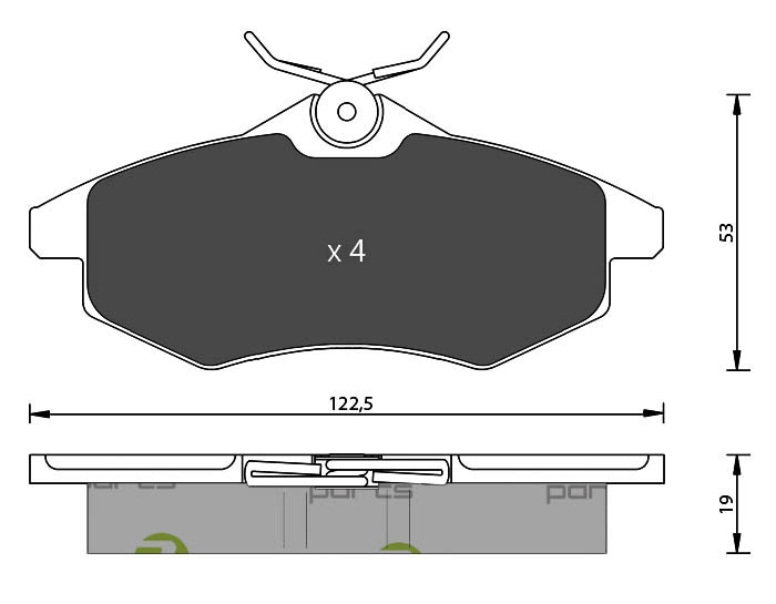 Bremsbeläge für CITROEN C3