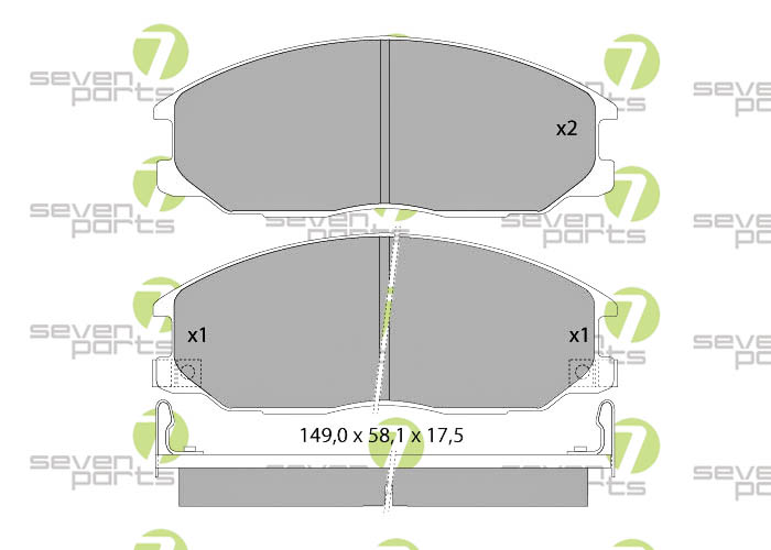 Bremsbeläge für SSANGYONG ACTYON 06 SSANGYONG KYRON05