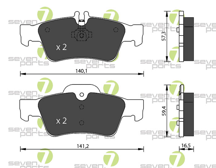 Bremsbeläge für MERCEDES E-KLASSE(211)02 09MERCEDES E-KLASSE(212)09