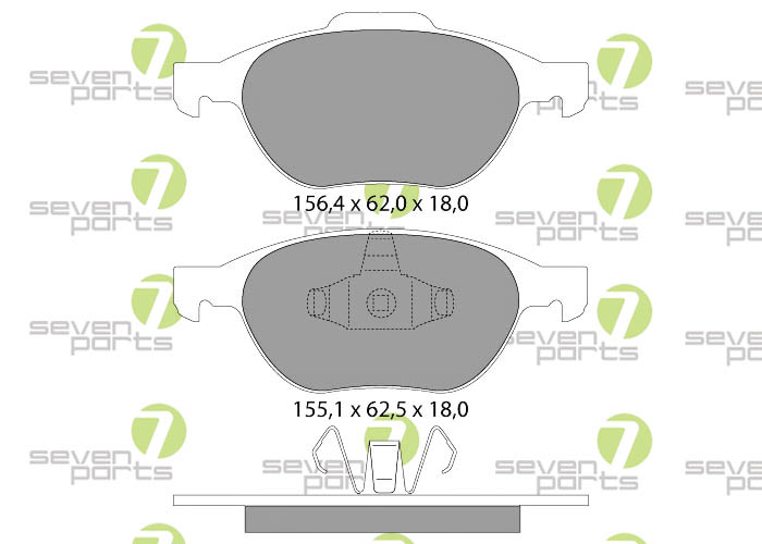 Bremsbeläge für FORD FOCUSC-MAXMAZDA 3