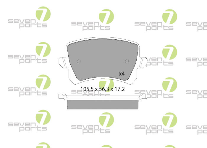 Bremsbeläge für VOLKSWAGEN PASSAT(3C2)05- VOLKSWAGEN PASSAT(3C5)05-