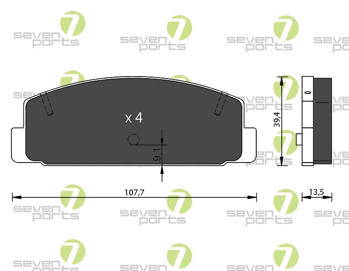 Bremsbeläge für MAZDA 323