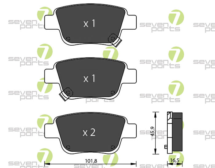 Bremsbeläge für TOYOTA AVENSIS(T25)03- TOYOTA COROLLA(ZER)04-