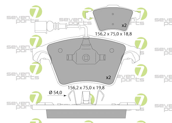 Bremsbeläge für VOLKSWAGEN TOUAREG(7L6)02-10