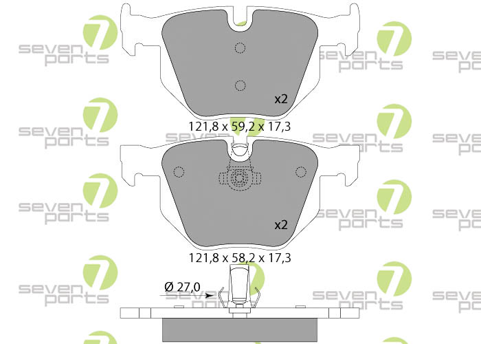 Bremsbeläge für BMW 5er(E60)520I,525D,525I,530 BMW 5er(E61)520I