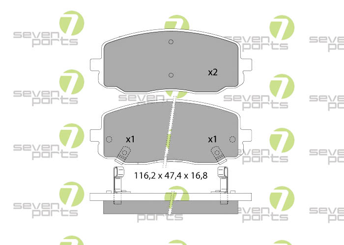 Bremsbeläge für KIA PICANTO04- HYUNDAI I1008-