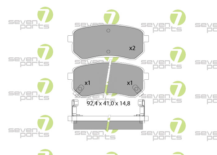 Bremsbeläge für KIA PICANTO04- HYUNDAI I1008-