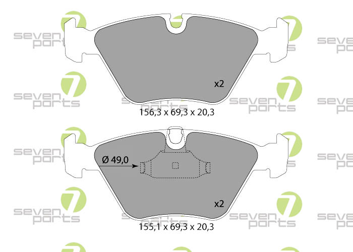 Bremsbeläge für BMW 3er BMW 5er