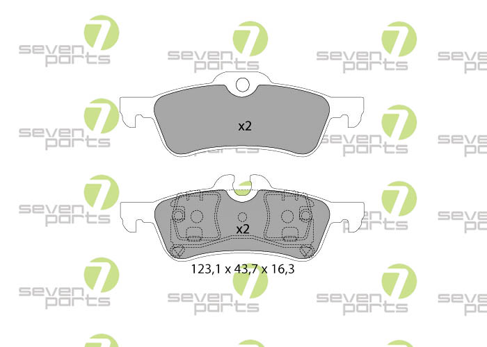 Bremsbeläge für MINI (R50)COOPER01- MINI (R50)ONED03-