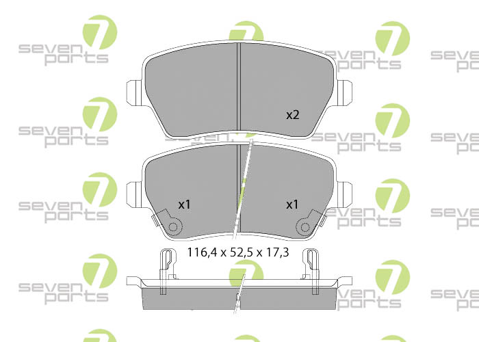 Bremsbeläge für NISSAN MICRA(K13)1.2I12V10 NISSAN MICRA(K13)1.2I12VDIG