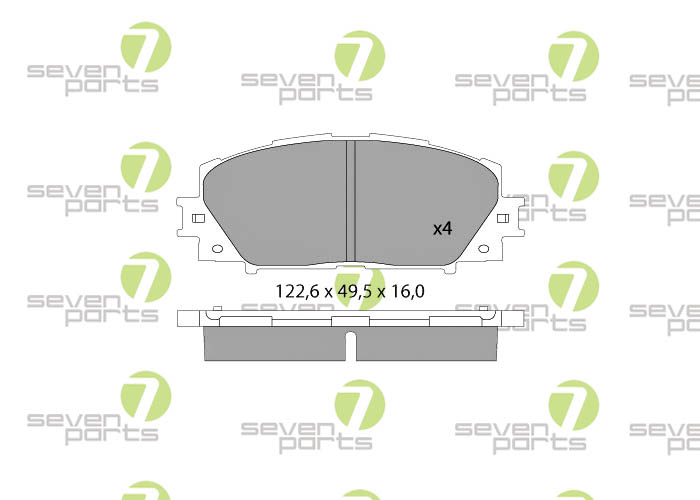 Bremsbeläge für LEXUS CT200H11- TOYOTA PRIUS(Z VW 30)1.8I16VHYBRID09