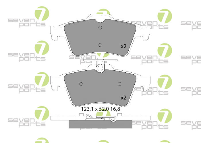 Bremsbeläge für FORD FOCUSC-MAX(DMW)1.6,1.6TDCI,1MAZDA 31.6 TURBO ,2