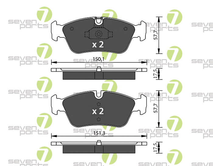 Bremsbeläge für BMW 3er(E36) -01 BMW 3er(E46)01-05