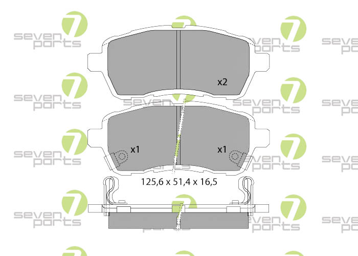 Bremsbeläge für DAIATHSUSIRION(M3_)08- MAZDA 2(DE)07-