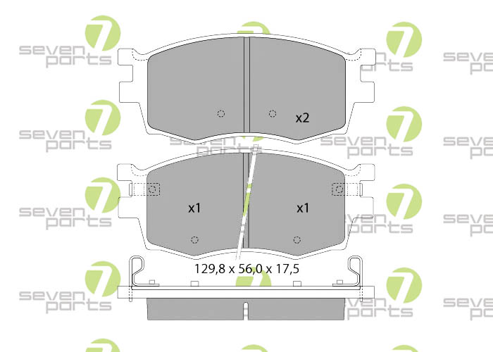 Bremsbeläge für HYUNDAI ACCENT(MC)05- HYUNDAI I2008-