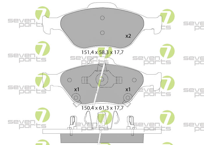 Bremsbeläge für TOYOTA YARIS(90)06-