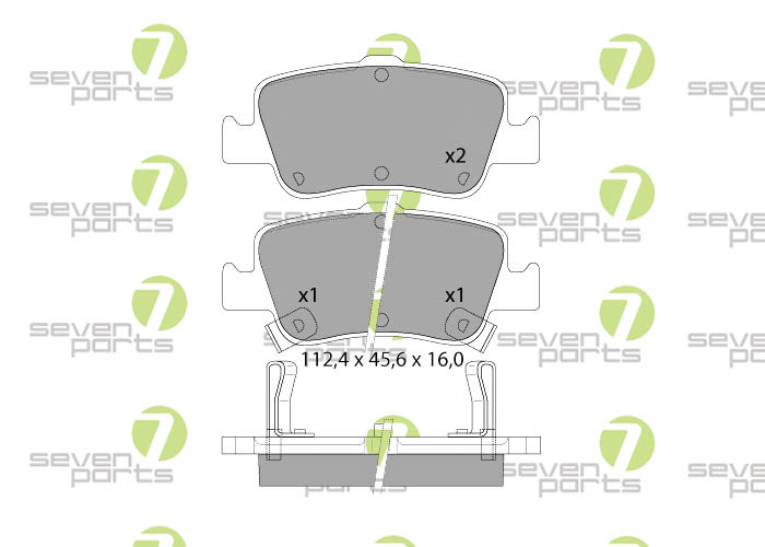 Bremsbeläge für TOYOTA AURIS07- TOYOTA AURIS1.609-