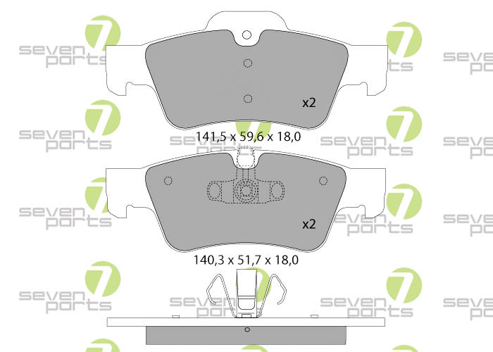 Bremsbeläge für MERCEDES BENZ KLASSEM(W164)MERCEDES BENZ KLASSER(W251)