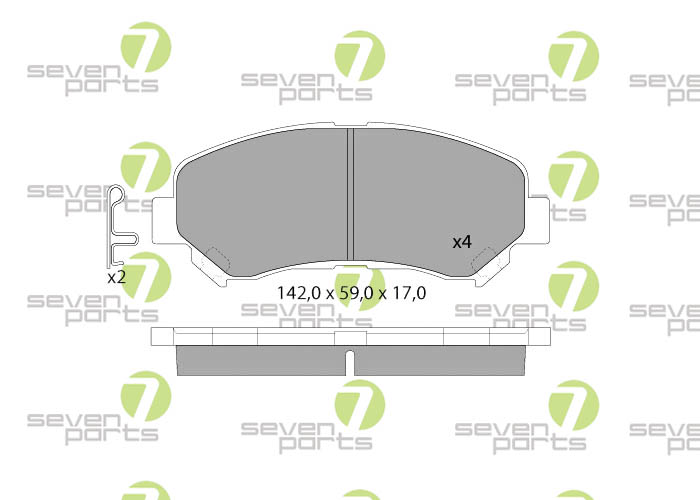 Bremsbeläge für NISSAN QUASHQAI(J10)07- NISSAN XTRAIL(T31)07-